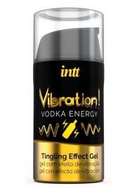 Жидкий интимный гель с эффектом вибрации Vibration! Vodka Energy - 15 мл. - INTT - купить с доставкой в Тюмени