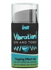 Жидкий интимный гель с эффектом вибрации Vibration! Gin   Tonic - 15 мл. - INTT - купить с доставкой в Тюмени