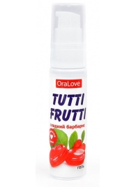 Гель-смазка Tutti-frutti со вкусом барбариса - 30 гр. - Биоритм - купить с доставкой в Тюмени