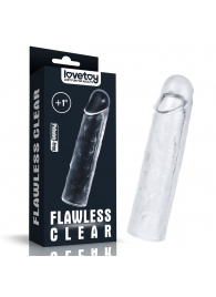 Прозрачная насадка-удлинитель Flawless Clear Penis Sleeve Add 1 - 15,5 см. - Lovetoy - в Тюмени купить с доставкой