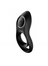 Черное эрекционное виброкольцо Legendary Duo - Satisfyer - в Тюмени купить с доставкой