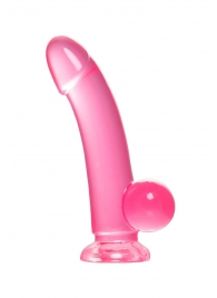 Розовый реалистичный фаллоимитатор Fush - 18 см. - A-toys