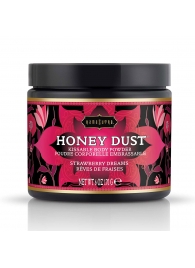Пудра для тела Honey Dust Body Powder с ароматом клубники - 170 гр. - Kama Sutra - купить с доставкой в Тюмени