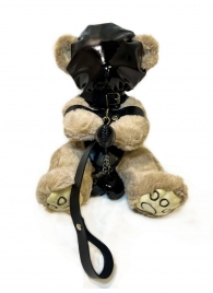 Оригинальный плюшевый мишка в маске и наручниках - БДСМ Арсенал - купить с доставкой в Тюмени