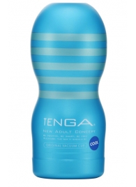 Мастурбатор с охлаждающей смазкой TENGA Original Vacuum Cup Cool - Tenga - в Тюмени купить с доставкой
