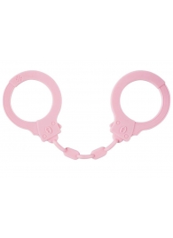 Розовые силиконовые наручники Suppression - Lola Games - купить с доставкой в Тюмени