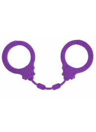 Фиолетовые силиконовые наручники Suppression - Lola Games - купить с доставкой в Тюмени