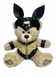 Оригинальный плюшевый мишка в БДСМ костюме с ушками - БДСМ Арсенал - купить с доставкой в Тюмени