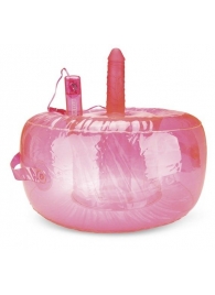 Розовая надувная подушка для секса в вибратором - Lux Fetish - купить с доставкой в Тюмени