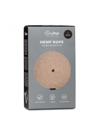 Пеньковая веревка для связывания Hemp Rope - 5 м. - Easy toys - купить с доставкой в Тюмени
