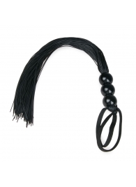Черная силиконовая плеть Silicone Whip - 32 см. - Easy toys - купить с доставкой в Тюмени
