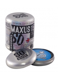 Экстремально тонкие презервативы MAXUS Extreme Thin - 15 шт. - Maxus - купить с доставкой в Тюмени
