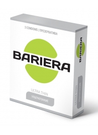Ультратонкие презервативы Bariera Ultra Thin - 3 шт. - Bariera - купить с доставкой в Тюмени