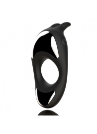 Черное эрекционное кольцо с двумя моторами Zeus Dual Vibe Cock Ring - FeelzToys - в Тюмени купить с доставкой
