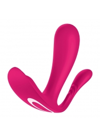 Розовый анально-вагинальный вибромассажер Top Secret+ - Satisfyer