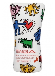 Мастурбатор-туба Keith Haring Soft Tube CUP - Tenga - в Тюмени купить с доставкой
