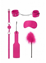 Розовый игровой набор БДСМ Introductory Bondage Kit №4 - Shots Media BV - купить с доставкой в Тюмени