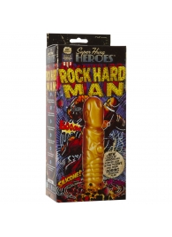 Фаллоимитатор Железного Человека SUPER HUNG HEROES Rock Hard Man - 20 см. - Doc Johnson
