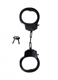 Черные стальные наручники - Le Frivole - купить с доставкой в Тюмени