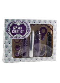 Набор фиолетовых стимуляторов Imperial Rabbit Kit - Toy Joy - купить с доставкой в Тюмени