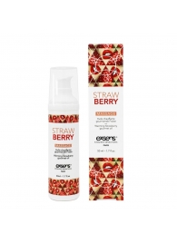 Разогревающее массажное масло  с ароматом клубники Gourmet Strawberry - 50 мл. - Exsens - купить с доставкой в Тюмени