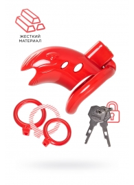 Красный мужской пояс верности из пластика - ToyFa - купить с доставкой в Тюмени