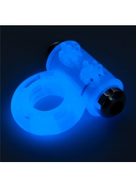 Голубое, светящееся в темноте эрекционное виброкольцо Lumino Play Vibrating Penis Ring - Lovetoy - в Тюмени купить с доставкой