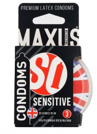 Ультратонкие презервативы в пластиковом кейсе MAXUS AIR Sensitive - 3 шт. - Maxus - купить с доставкой в Тюмени