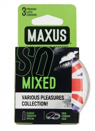Презервативы в пластиковом кейсе MAXUS AIR Mixed - 3 шт. - Maxus - купить с доставкой в Тюмени