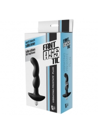 Черная вибропробка для простаты FantASStic Vibrating Prostate Plug - 14,5 см. - Dream Toys - в Тюмени купить с доставкой