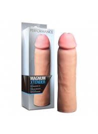 Телесная фаллическая насадка на пенис Magnum Xtender - 23 см. - Blush Novelties - в Тюмени купить с доставкой