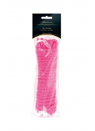 Розовая веревка для связывания Sweet Caress Rope - 10 метров - Sweet Caress - купить с доставкой в Тюмени