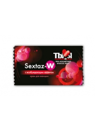 Возбуждающий крем для женщин Sextaz-W в одноразовой упаковке - 1,5 гр. - Биоритм - купить с доставкой в Тюмени