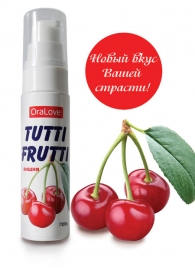 Гель-смазка Tutti-frutti с вишнёвым вкусом - 30 гр. - Биоритм - купить с доставкой в Тюмени