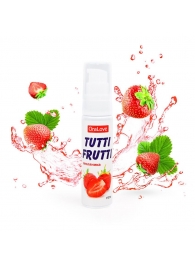 Гель-смазка Tutti-frutti с земляничным вкусом - 30 гр. - Биоритм - купить с доставкой в Тюмени