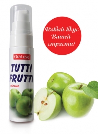 Гель-смазка Tutti-frutti с яблочным вкусом - 30 гр. - Биоритм - купить с доставкой в Тюмени
