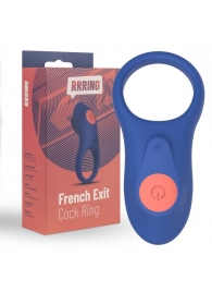 Синее эрекционное кольцо RRRING French Exit Cock Ring - FeelzToys - в Тюмени купить с доставкой