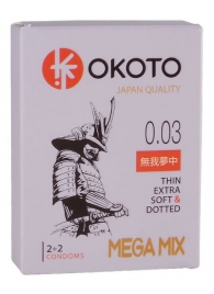 Набор из 4 презервативов OKOTO MegaMIX - Sitabella - купить с доставкой в Тюмени