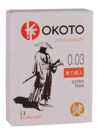 Ультратонкие презервативы OKOTO Ultra Thin - 3 шт. - Sitabella - купить с доставкой в Тюмени