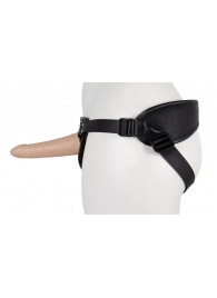 Пустотелый страпон Harness CLASSIC с бандажом - 15,5 см. - LOVETOY (А-Полимер) - купить с доставкой в Тюмени