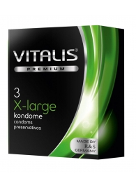 Презервативы увеличенного размера VITALIS PREMIUM x-large - 3 шт. - Vitalis - купить с доставкой в Тюмени