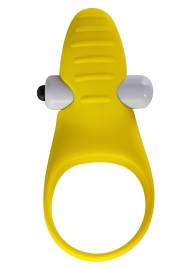 Желтое эрекционное виброкольцо Banana Ring - Devi - в Тюмени купить с доставкой