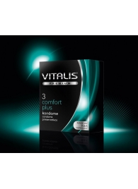 Контурные презервативы VITALIS PREMIUM comfort plus - 3 шт. - Vitalis - купить с доставкой в Тюмени