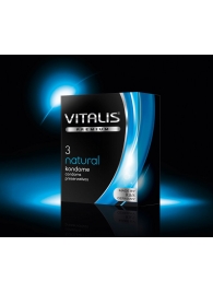 Классические презервативы VITALIS PREMIUM natural - 3 шт. - Vitalis - купить с доставкой в Тюмени