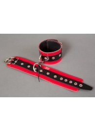 Красные лакированные наручники с клёпками - Подиум - купить с доставкой в Тюмени