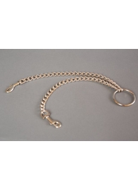 Металлическая цепь с центральным кольцом и карабинами по обе стороны - Подиум - купить с доставкой в Тюмени