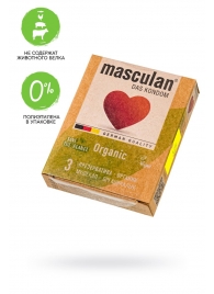 Экологически чистые презервативы Masculan Organic - 3 шт. - Masculan - купить с доставкой в Тюмени