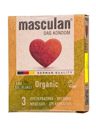 Экологически чистые презервативы Masculan Organic - 3 шт. - Masculan - купить с доставкой в Тюмени