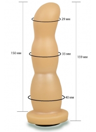 Телесная рельефная насадка Harness - 15,9 см. - LOVETOY (А-Полимер) - купить с доставкой в Тюмени