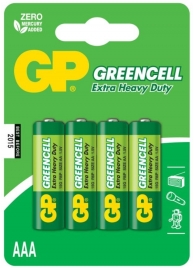 Батарейки солевые GP GreenCell AAA/R03G - 4 шт. - Элементы питания - купить с доставкой #SOTBIT_REGIONS_UF_V_REGION_NAME#